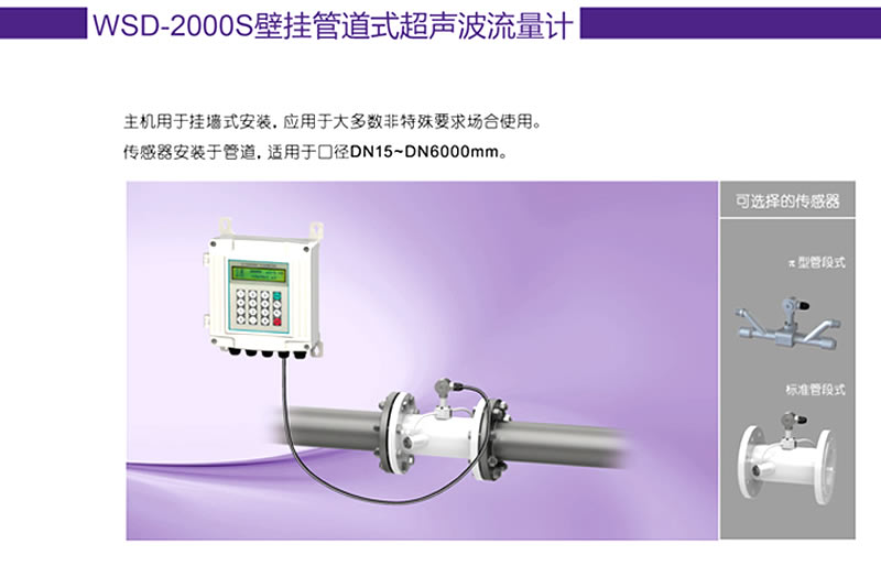 壁掛管段式超聲波流量計